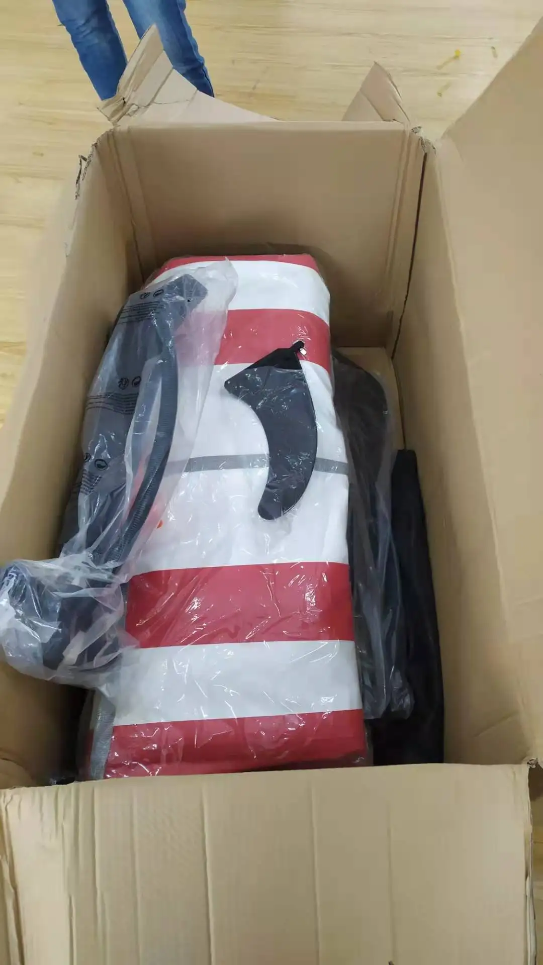 Рекламный надувной байдарка с прямой строчкой с полным набором аксессуаров для продажи