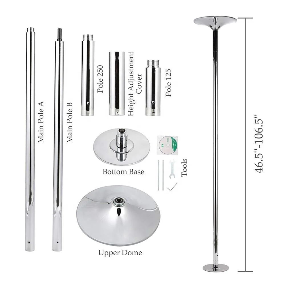 Wholesale Light Portable Pole Dance  Strip Tube Pole Dancing Pole