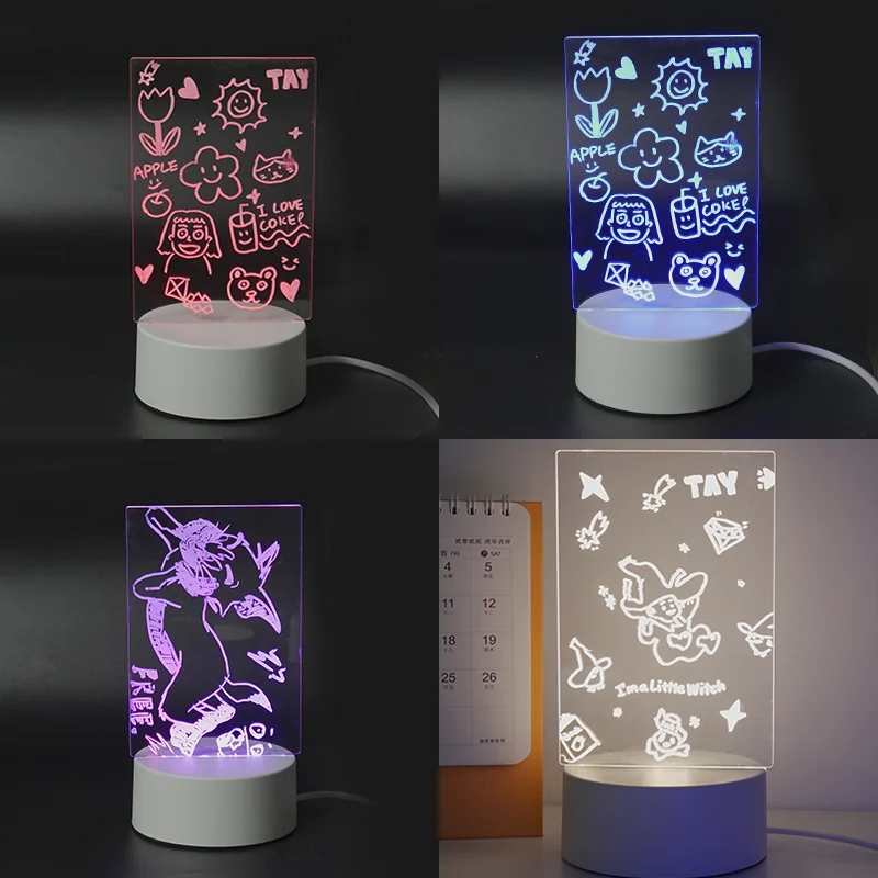 Wholesale Unicorn Night Light LED Acrylic Lamp Gift Nursery Table Lamp 3D Night Light