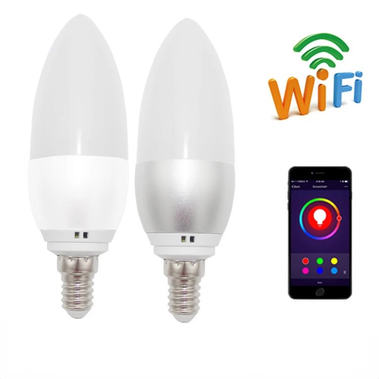 WiFi ZigBee graffiti GU10 bulb lamp Alexa Google home voice control smart lamp