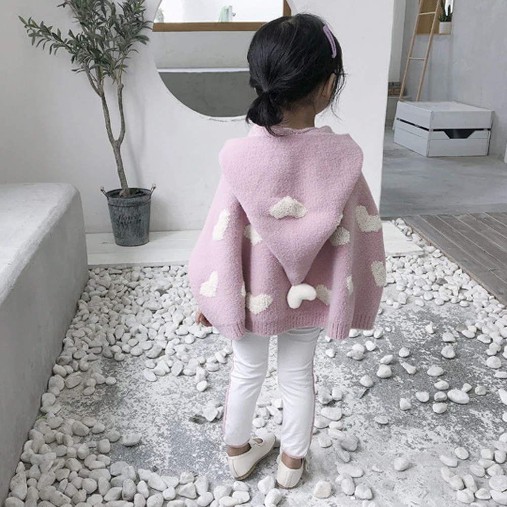 Сезон весна-осень, однотонный пуловер, свитер с длинным рукавом для девочек
