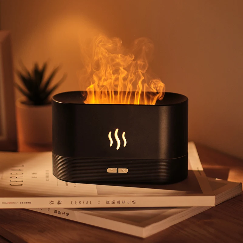 Wholesale Cheap Ultrasonic Aromatherapy scent electronic fragrance Machine Customized Flame humidifier Aromas Diffuser