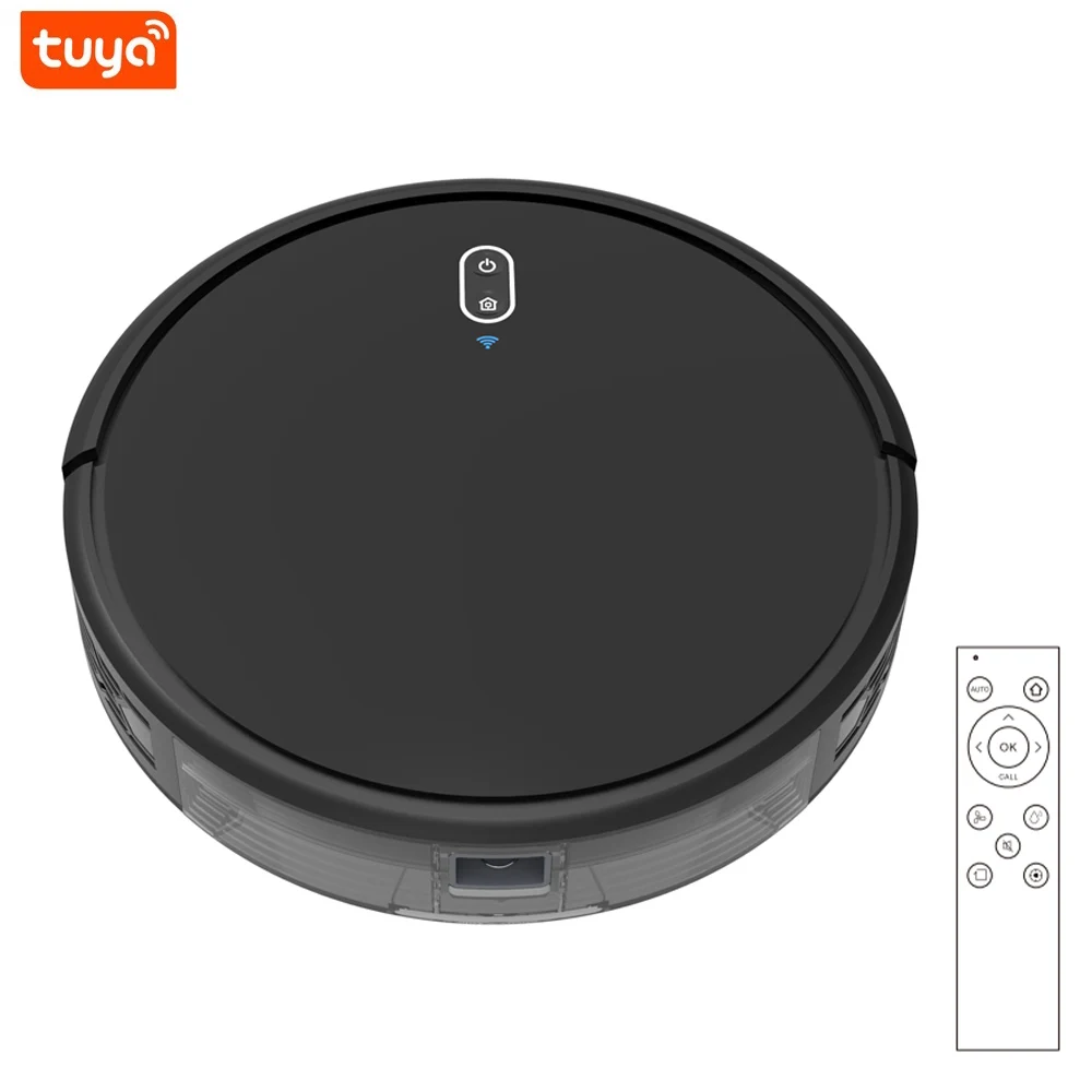 Tuya App Gyroscope Wifi Voice Remote Control Water Tank Smart Robot Vacuum Cleaner Wet and Dry Home Floor Cleaning Machine