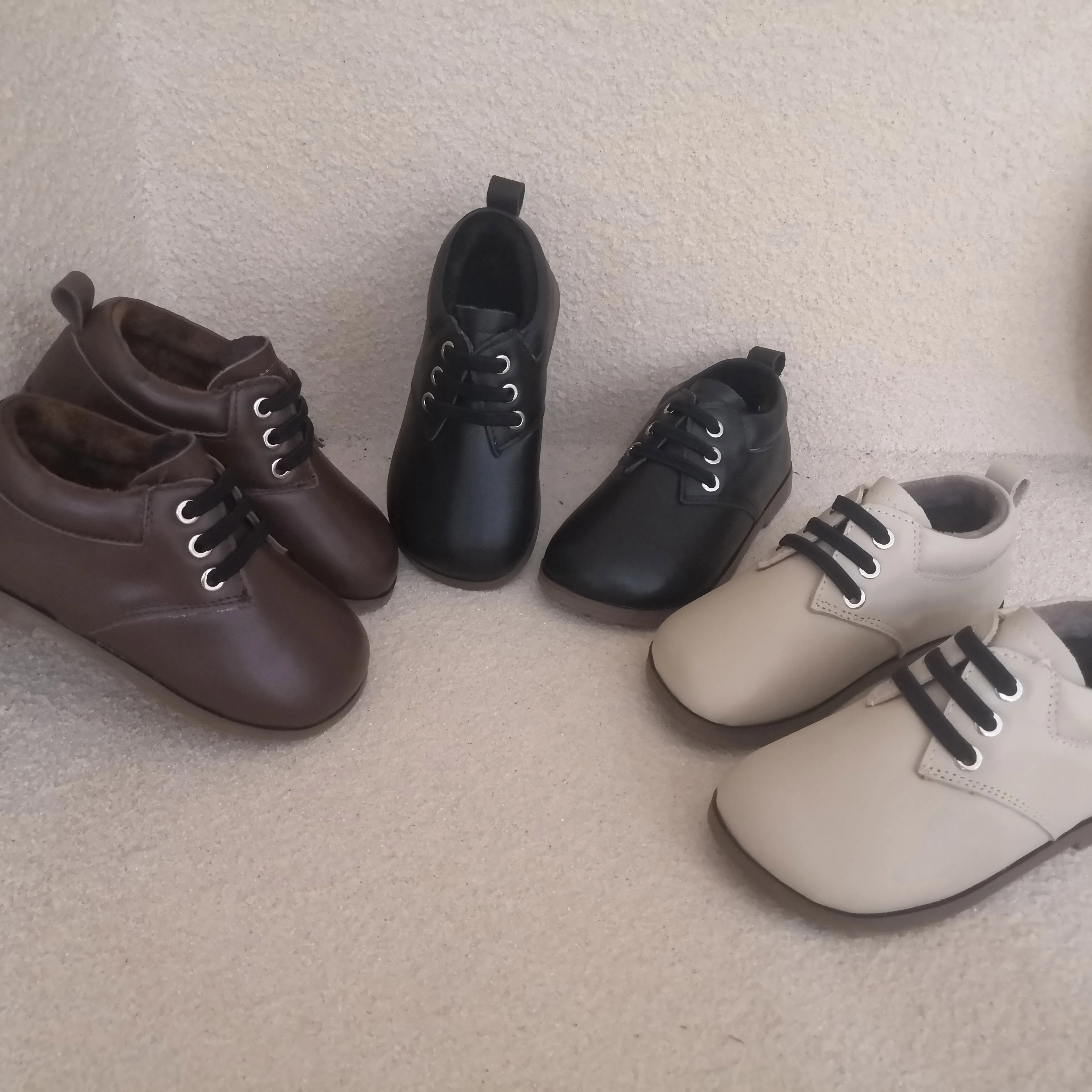 Cotton Pu Leather Design Kids Girl Shoes In Winter Children Snow Boots