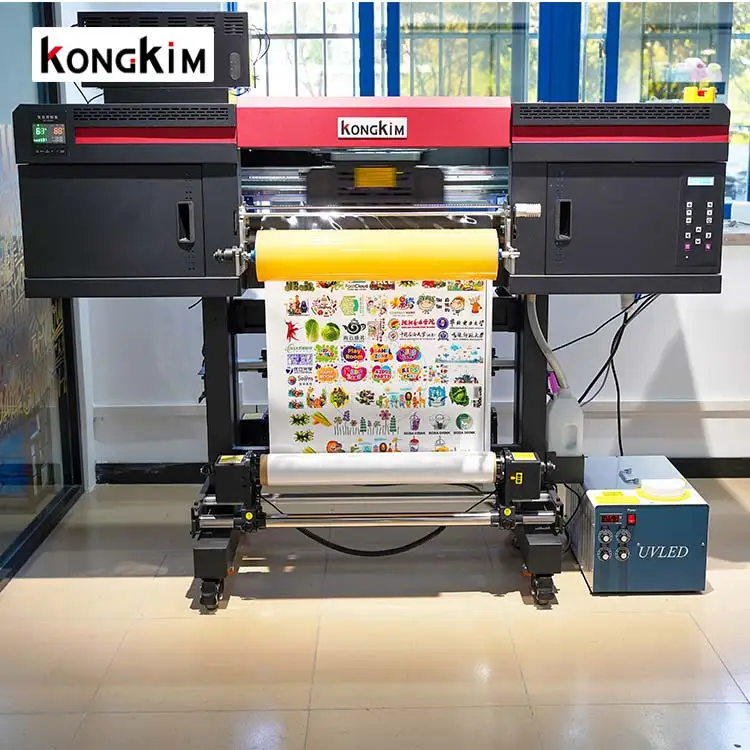 Hot Sale 60cm 30cm  Roll to Roll Dtf UV Printer Ab Film with Laminator All in One UV Printer