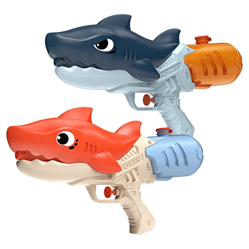Shark shape small cheap water outdoor shooting gun toy water gun for boys
