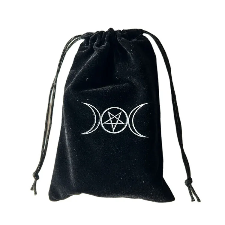 Wholesale Fabric Gift Bags Drawstring Bag Puzzles Tarot Packing Gift Velvet Pouch