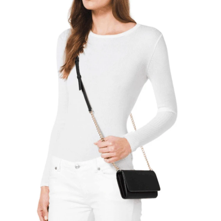High-end long wallet PU leather clutch fashion lady chain shoulder bag