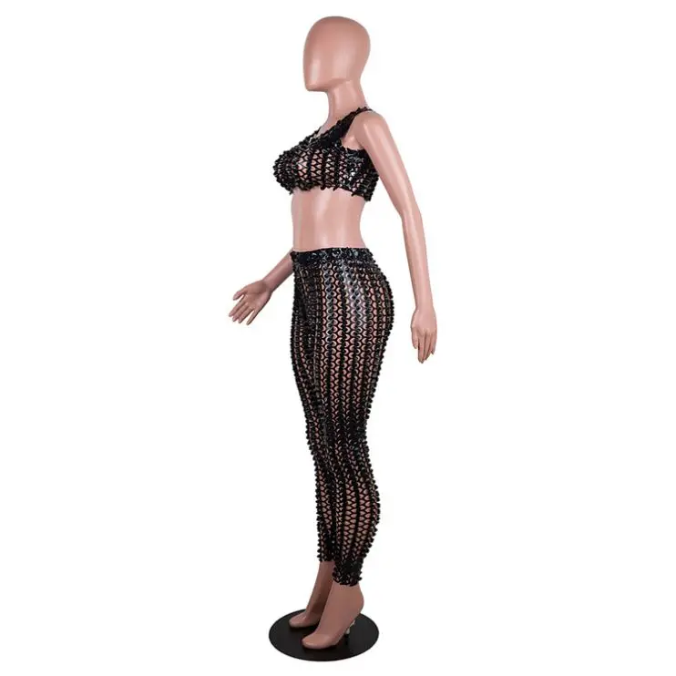 Bodysuit Made in Bright Leather High Split Catsuit For Women Sexy Leather