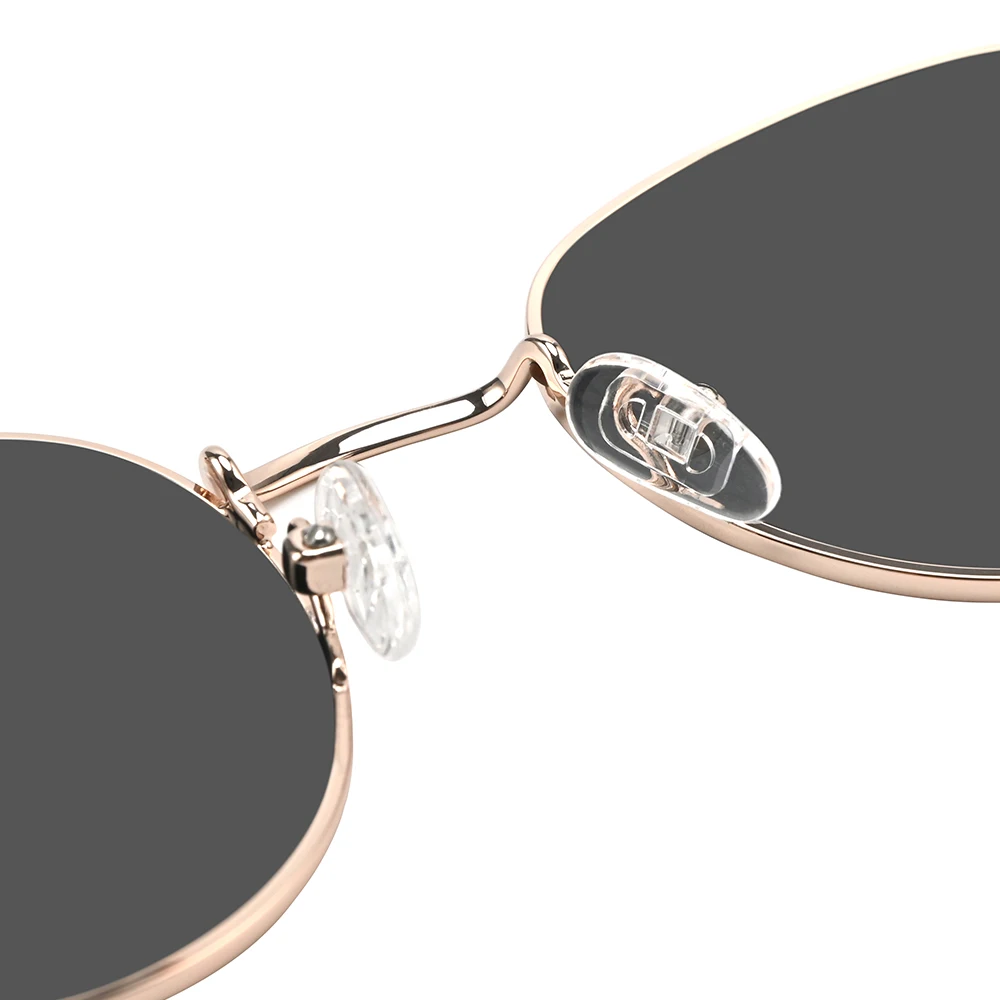 Sunglasses factory wholesale classic round shape frame women fashion polarized metal sunglasses