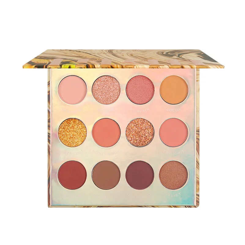 Kiss beauty eye shadow highlighter makeup glitter sombras para los de ojos grandes original eyeshadow palette private label