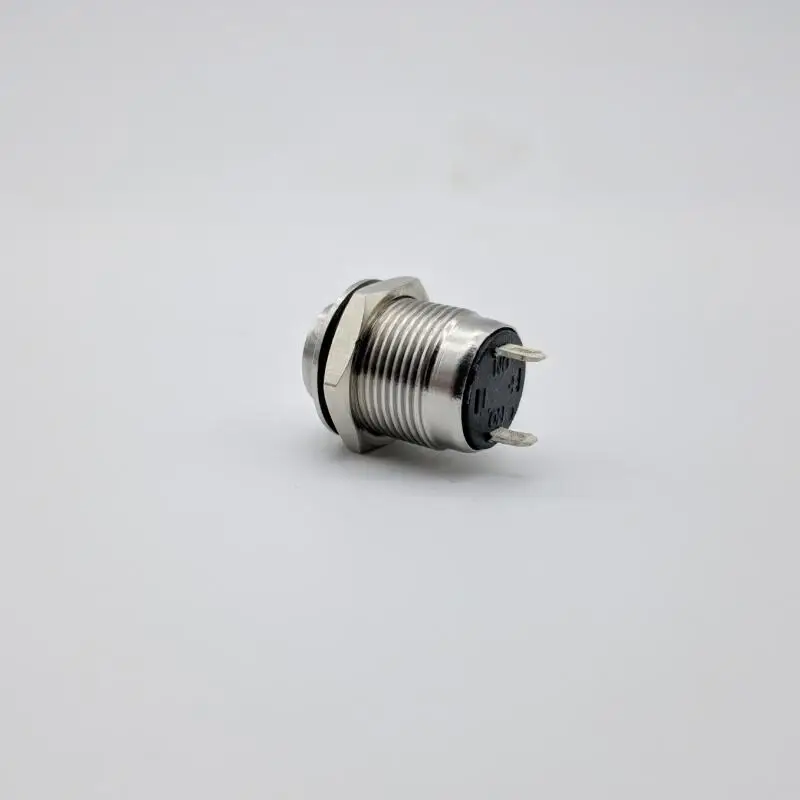 12mm Mounting Dimension IP67 Waterproof Protection NO Stainless Steel Push Button Switch