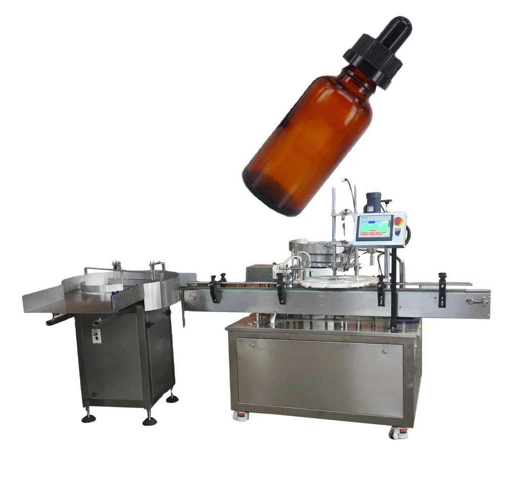 High Stable Full Automatic E Liquid Bottle Filling Capping Machine Essential Oil Filling Production Line
