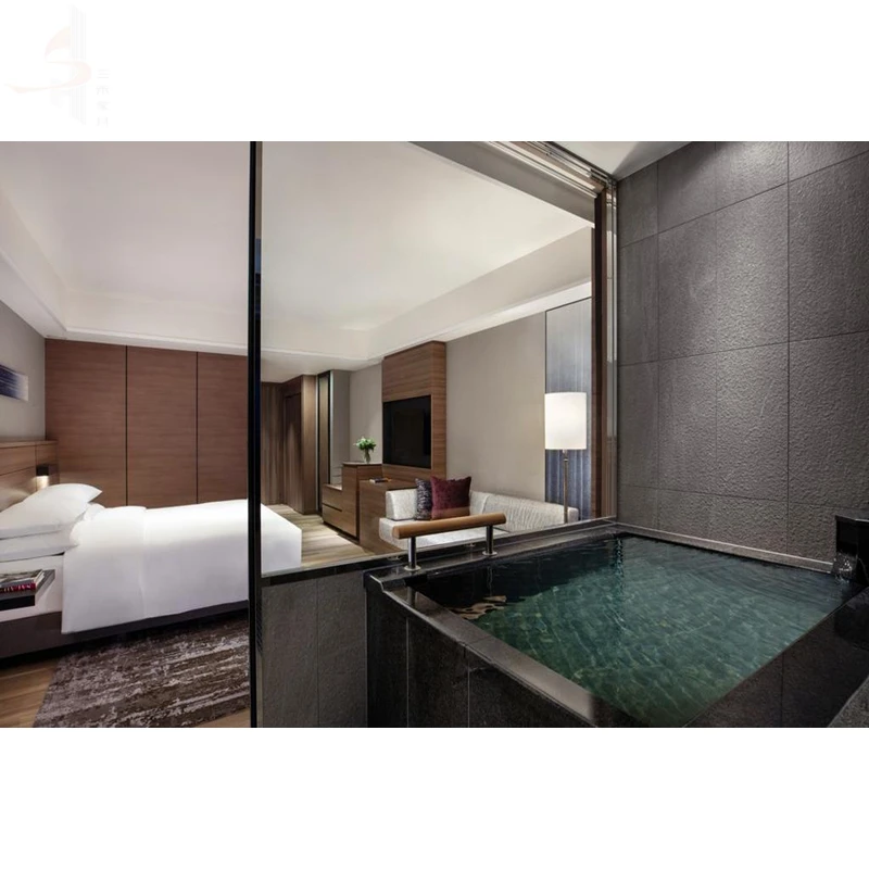 
Modern design wood headboards king size bedroom hotel bedroom furniture set 5 star hotel 