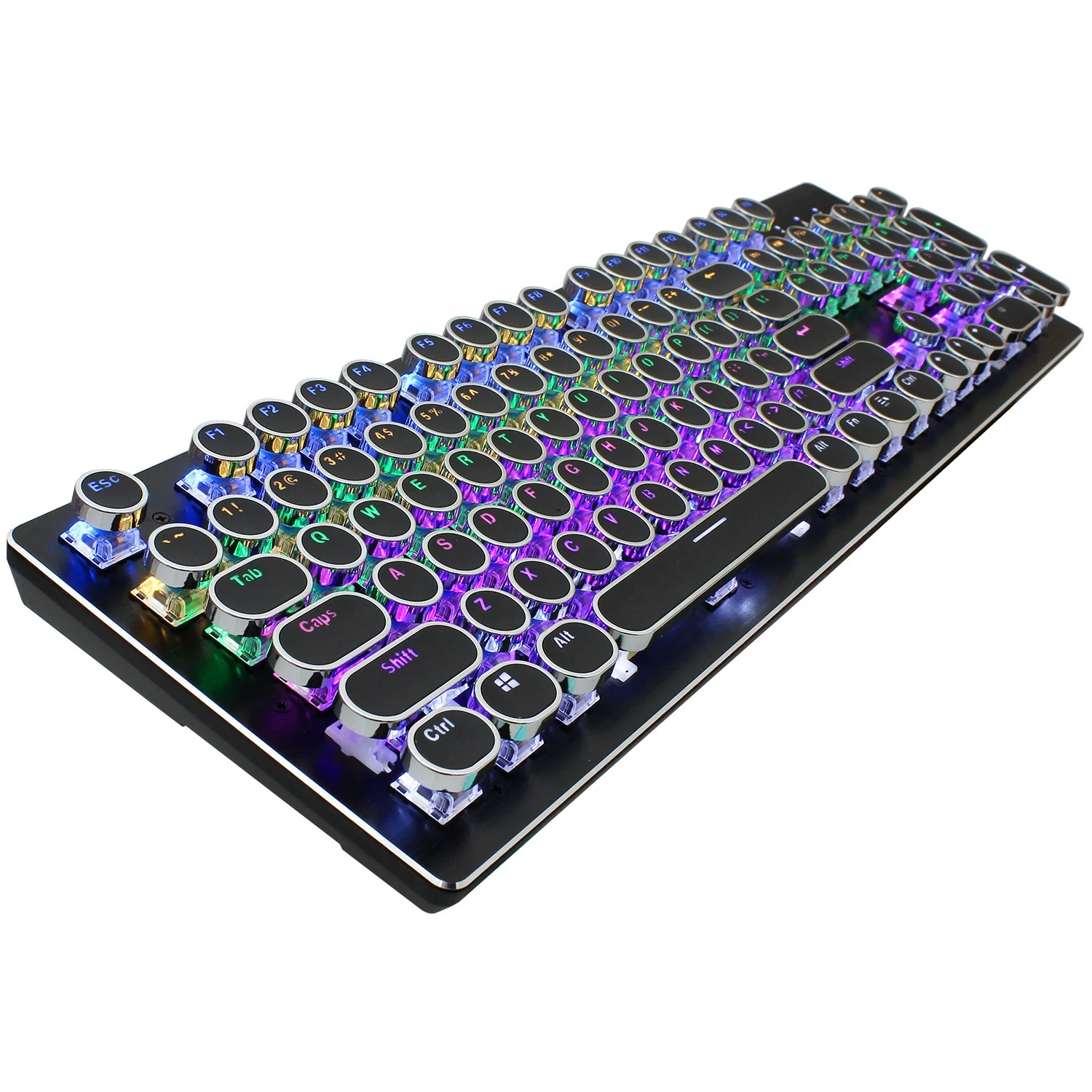 Hot best-selling n-key flip blue axis mechanical keyboard 104 keys blue switch mechanical wired keyboard