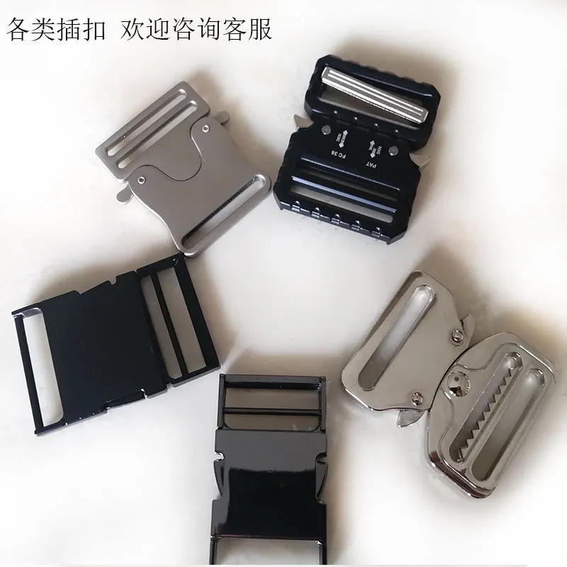 Wholesale 25mm/32mm/40mm Zinc Alloy Side Release Adjustable Buckles Backpack Buckle Safety Buckle