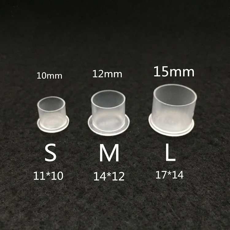 100PCS/Bag Hot Selling Transparent Disposable Plastic Tattoo Pigment Cups Ink Cup