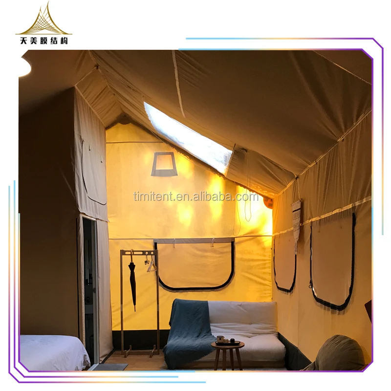 Large safari tent luxury canvas resort for accommodation