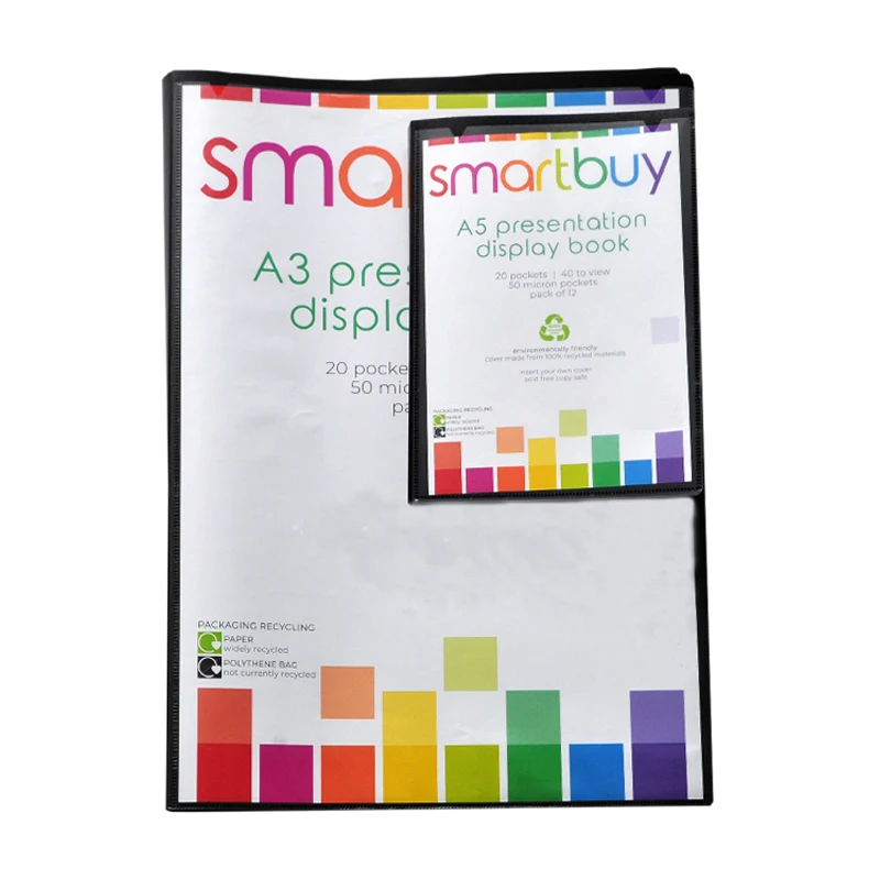 2021 Hot Sale Clear Holder File A3 Size 10/20/30/40/60/80/100 Pocket Sheet Protector Presentation Display Book