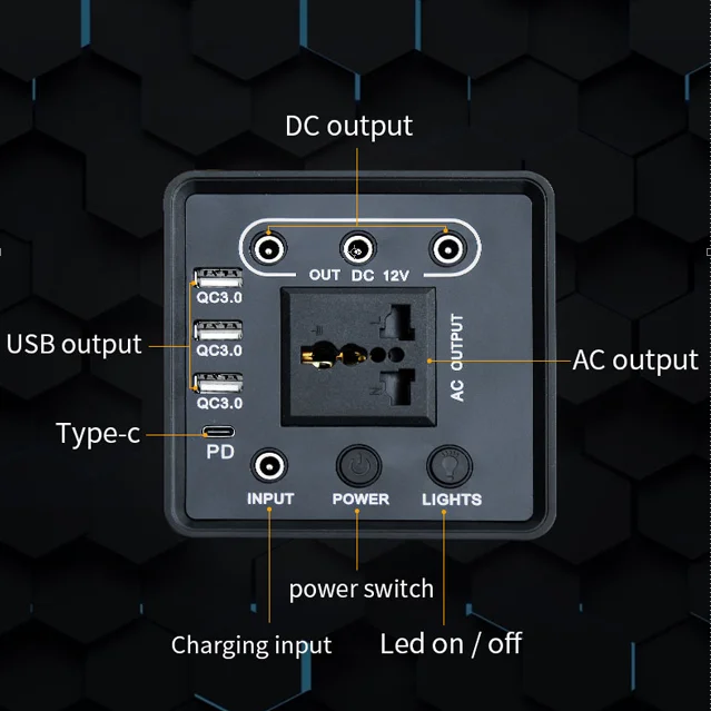Solar Generator 200w 300w 500w 600w 1000w 2000w Outdoor Power Bank Portable Solar Power Station Portable Power Station