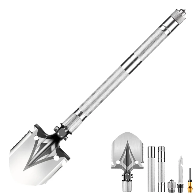 Multi-functional 304 Stainless Steel Mini Grain Shovel 3-in-1 Snow Removal Kit for Cars and Trucks