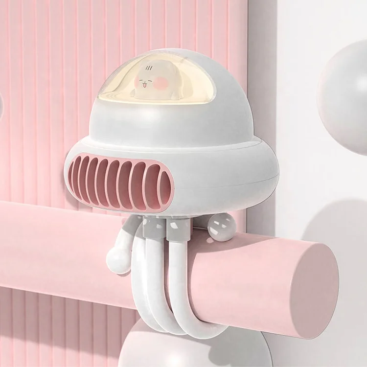 Low noise electric hand fans 2-8hours working time rechargeable long clip 2400mah charger mini portable fan