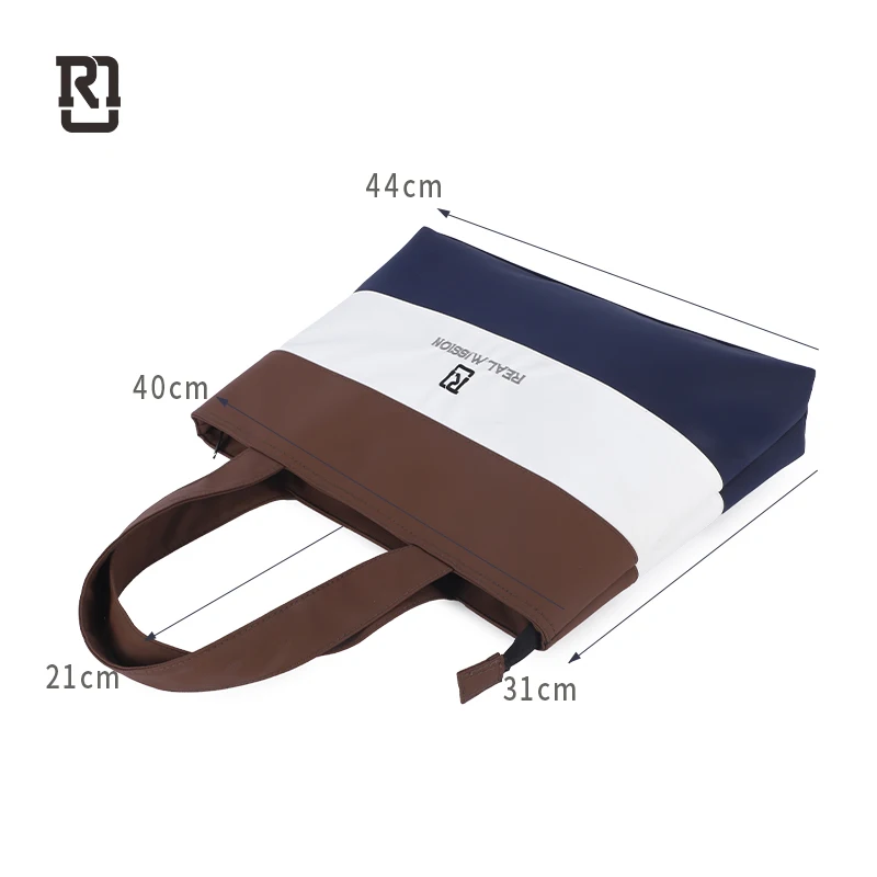 Rainbow Rm 2022 new design  large Canvas Fashion Leather Customized Leather Tote Bag Handbag Women Briefcase Bag