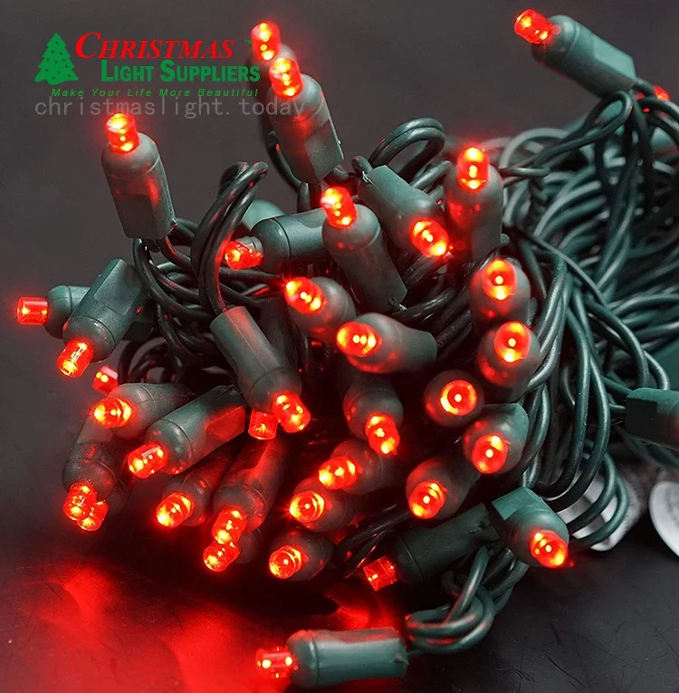 RED  Commercial IP65 70L 5MM  Wide Angle Mini strobe light strings Waterproof LED  Landscape Led Garden outdoor Chain Light