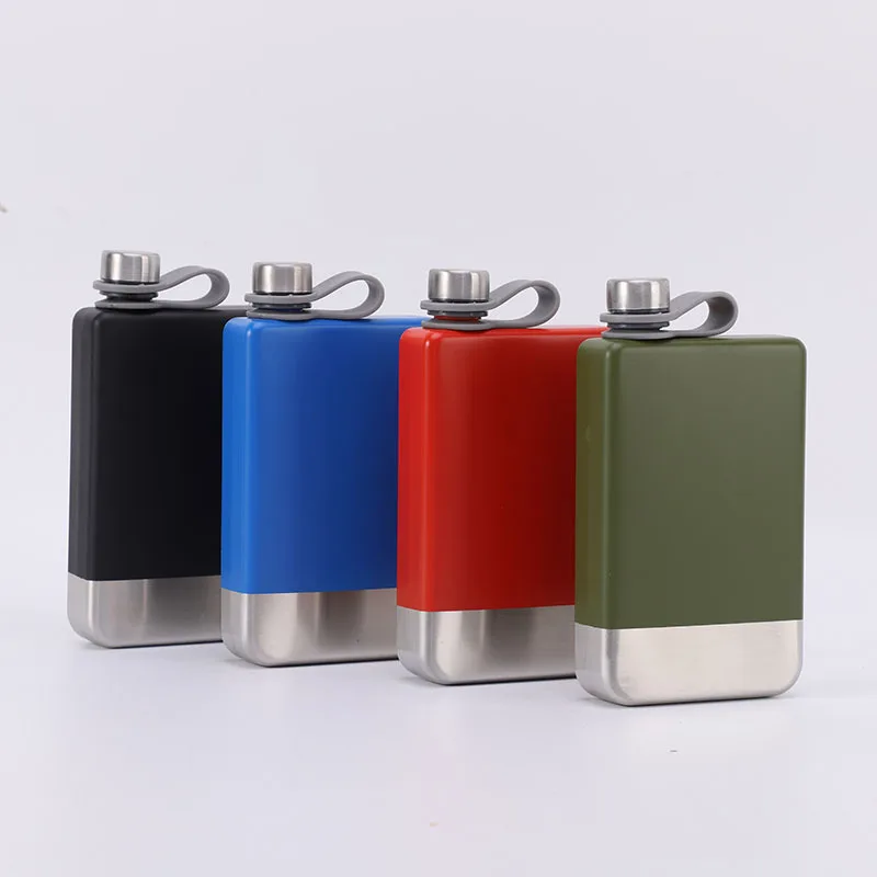 FOCUS Custom Logo Wine Pot Stainless Steel Whiskey Flask Pocket Wine Flask Customized Promotional Gift for Men Wine Bottle