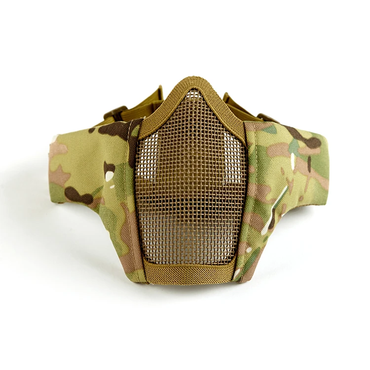 Wholesale Tactical Mesh Mask Outdoor Protective Half Face Mask for Game