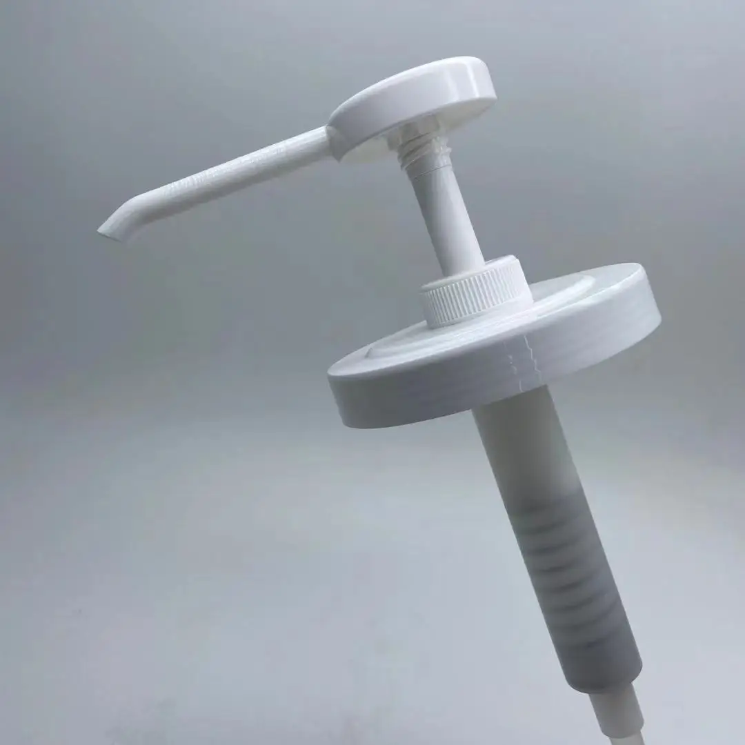 Long nozzle food grade liquid honey juice sauce plastic syrup pump food gold black gallon dispenser coffee syrup pump