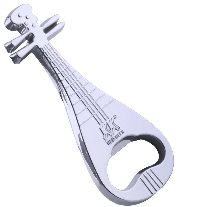Cute Bottle Opener Key Chain Beer Guitar Shaped Guitar Gift Kitchen Gadgets for Drinkers Music Keychain