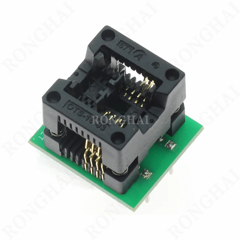 150mil 200mil IC Test Socket Converter SOIC8 SOP8 to DIP8 Wide-body Seat Wide Programmer Adapter Socket SOIC8 SOP8 IC Burner
