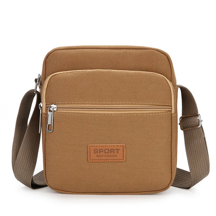 Hot sell canvas sling bag for men durable factory price china manufacturer cotton canvas sling bag chest
