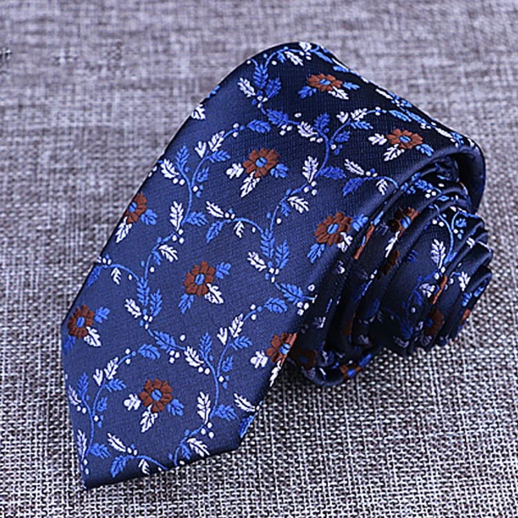 Factory directly wholesale high quality 6cm korea necktie men tie japanese microfiber neckties polyester ties