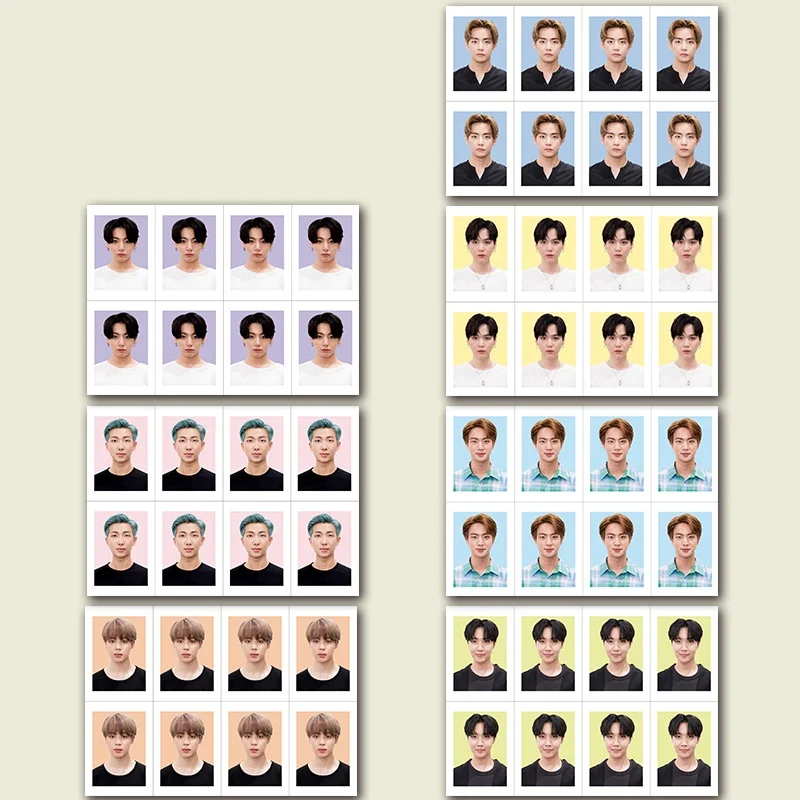 Bangtan Boys Kpop фото 1 дюйм и 2 дюйма с коллекцией фотокарт