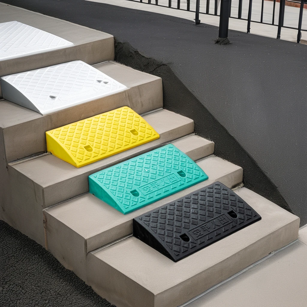 Curb Ramps Sturdy Portable Plastic Driveway Ramps Durable Road Slope Ramp