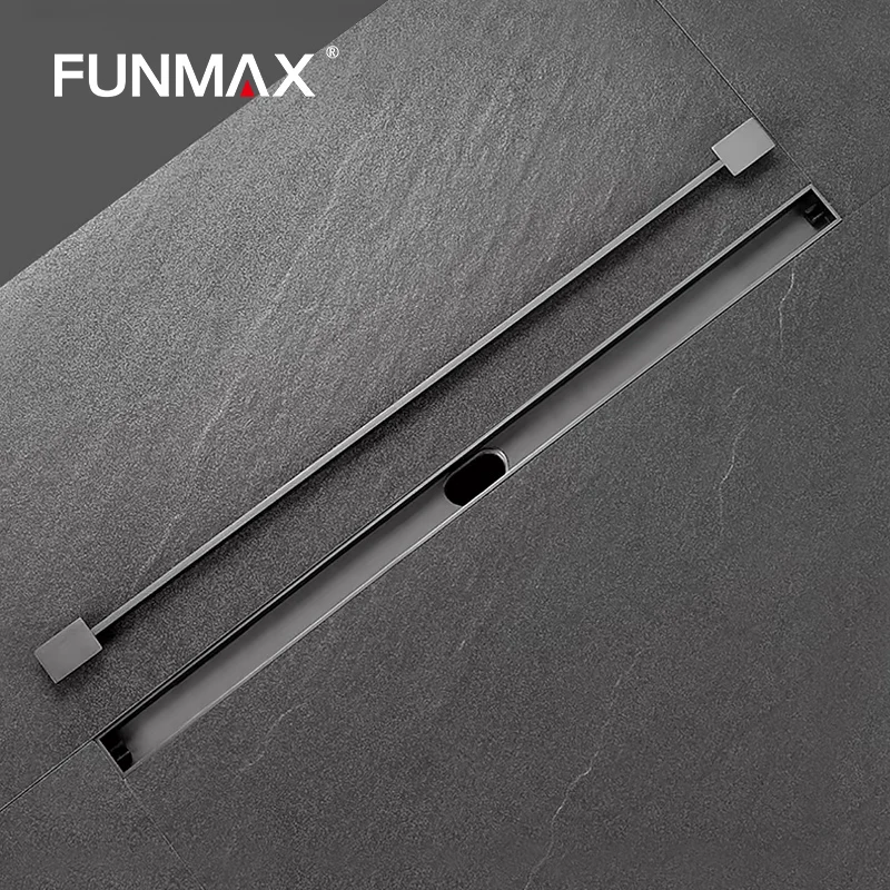 Customization Watermark Sus 304 Tile Insert Stainless Steel Linear Rectangular Long Shower Floor Drain