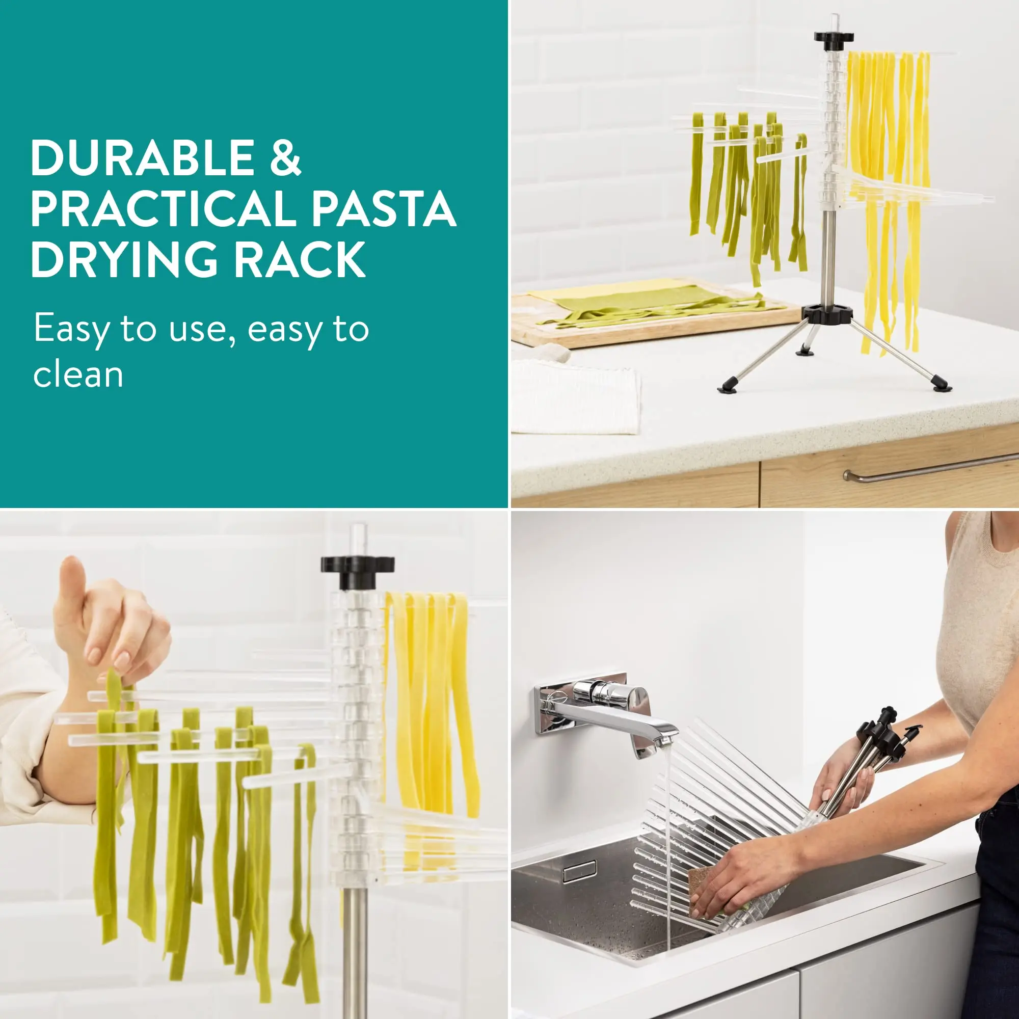 Hot Sale Easily Dries Collapsible Pasta Drying Rack Kitchen Spaghetti Noodle Dryer Stand Rack Household