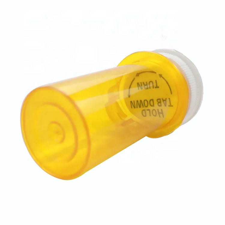 40DR Thumb Tab Reversible Caps Medicine Pill Prescription Bottles Vials Containers