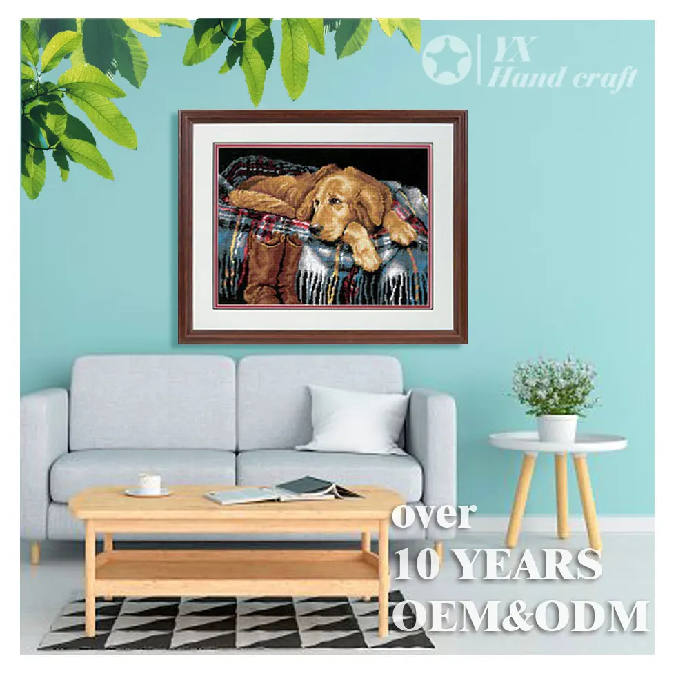 2022 Home Decoration Flower Tea Printed Cross-stitch Kits DIY Craft Cross-stitch For Starter