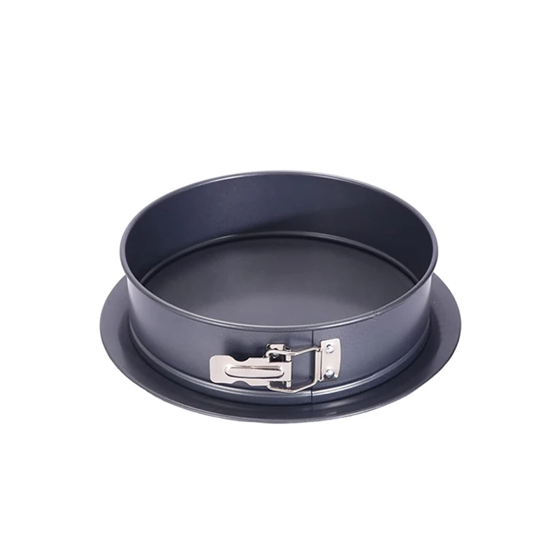 9 inch live bottom baking steel pizza cake mold nonstick quiche buckle lock loaf pan multifunctional springform pan base round