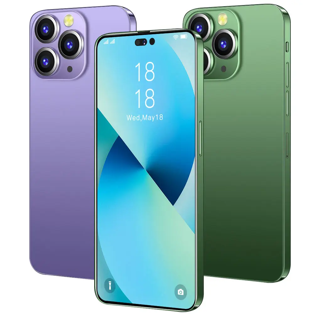 PHONE I14 PRO MAX 6.7 inch 48MP+108MP 16GB+1TB 10 Core 5G Smart Cell Phones Large Capacity Battery Mobile Android Smartphone