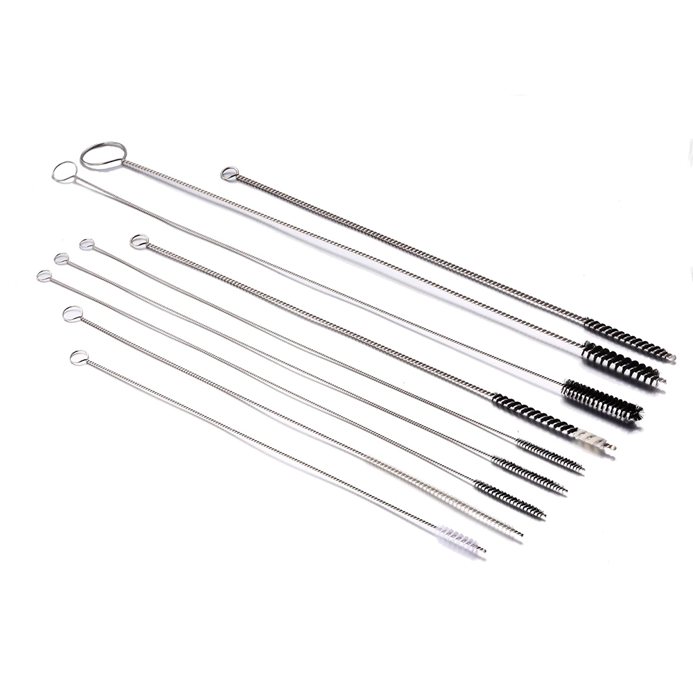 Flexible Tube Cleaning Spiral Wire Brush Water Small Large Extra Long Glass Pvc Pp Pipe Cleaner Cotton Brush Flexible Set