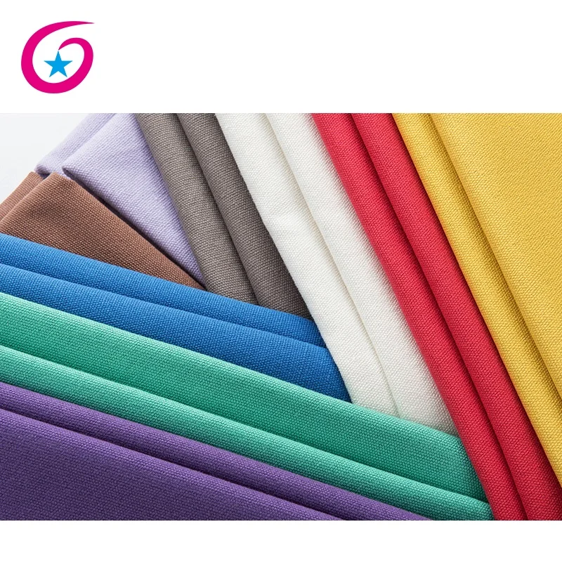 100% Cotton 12oz Colored Dye GRS Recycled Canvas Fabric For Bag