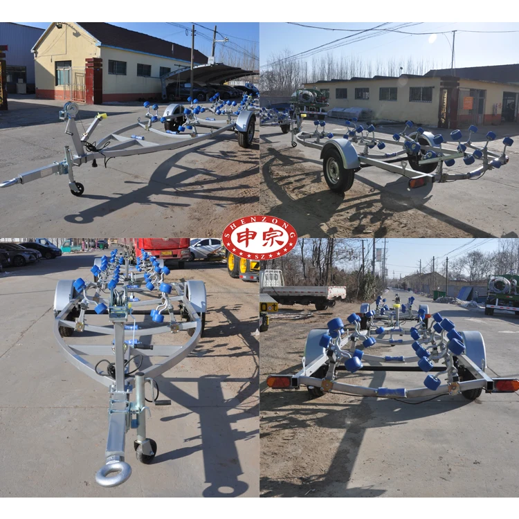 0.5 ton  RIB Boat Trailer With Roller Hand Winch