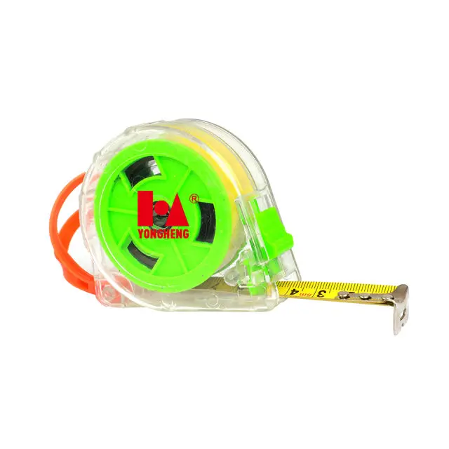 Yongheng New ABS Clear case tape measure 3m/5m/7.5m Length Measurement Meter Steel Measuring Tape