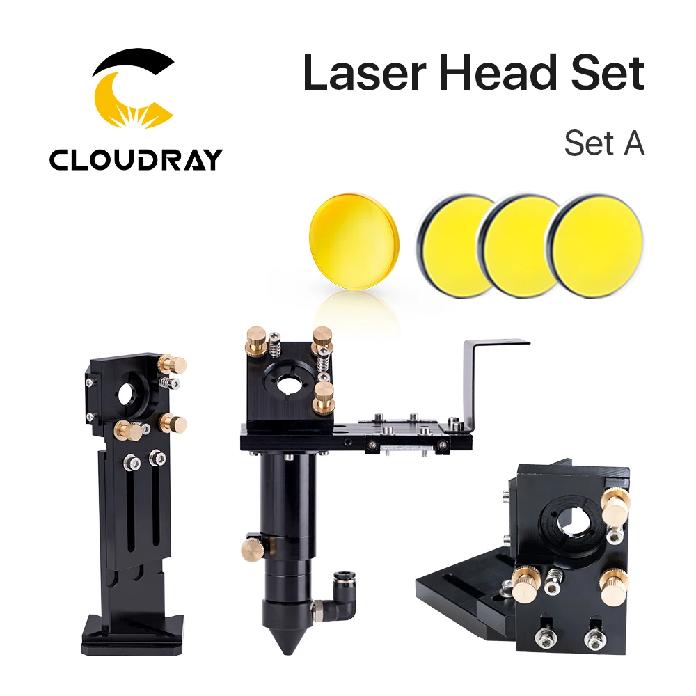 
Cloudray CL37 E Series Laser Head Sets With ZnSe Laser Focus Lens And MO SI Reflective Mirrors 25mm 