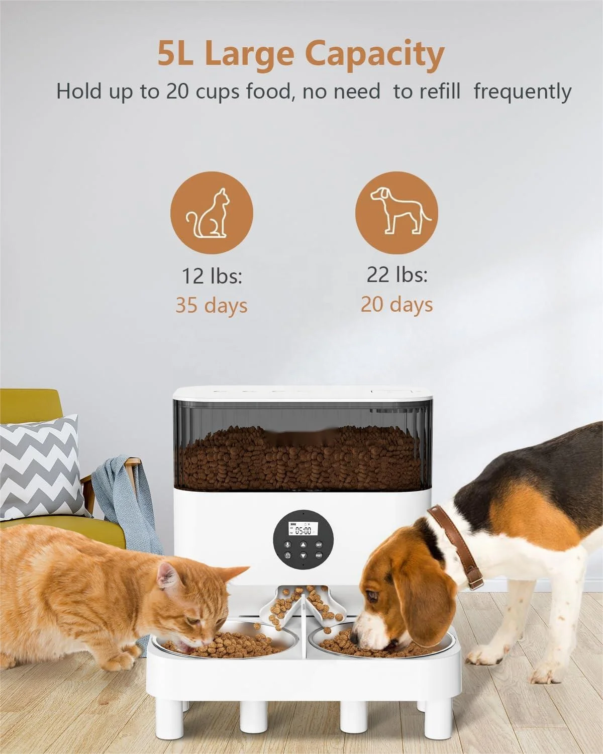 Trending Products 2023 New Arrivals Cat Food Bowl Microchip Food Despenser For Cats Dog Smart