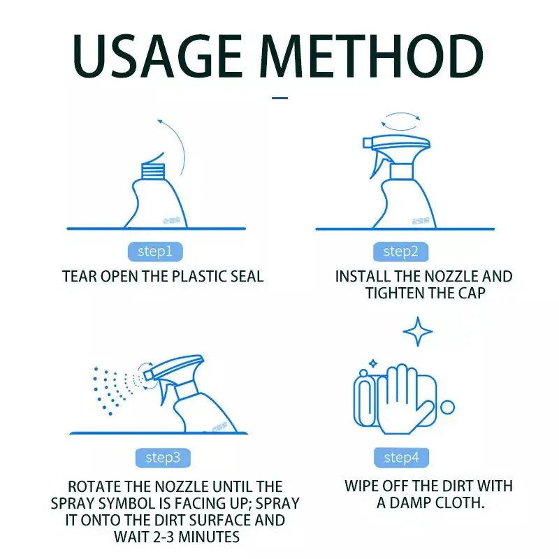 household car with sprayway glass cleaner strong decontamination glass window cleaner